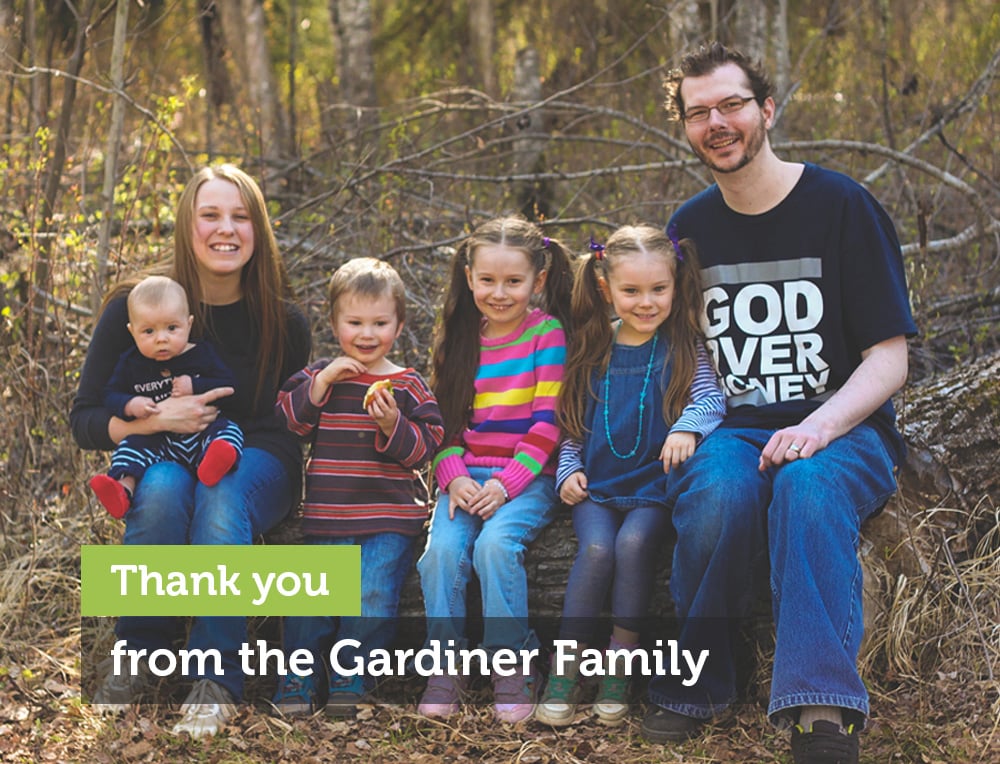 Thank You From The Gardiners